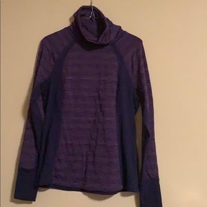 Purple work out long sleeve shirt